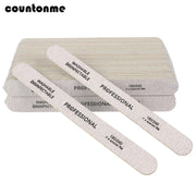 100pcs Wooden Nail File Professional Nail Art Sanding Buffer Files 180/240  Double Side For Salon Manicure Pedicure UV Gel Tips
