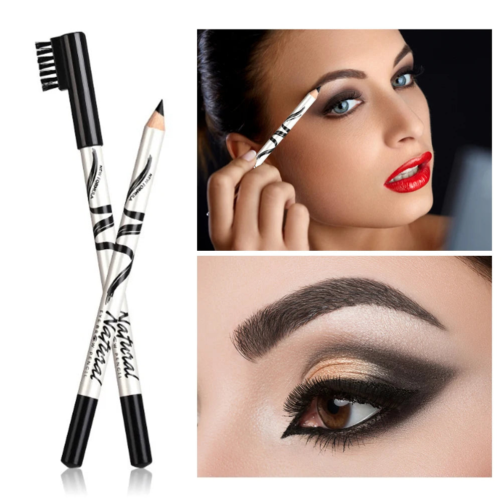 1PC Microblading Eyebrow Pen Waterproof Permanent Makeup Eye brow Pencil Positioning Lip Dark Brown Eyebrow cejas maquillaje