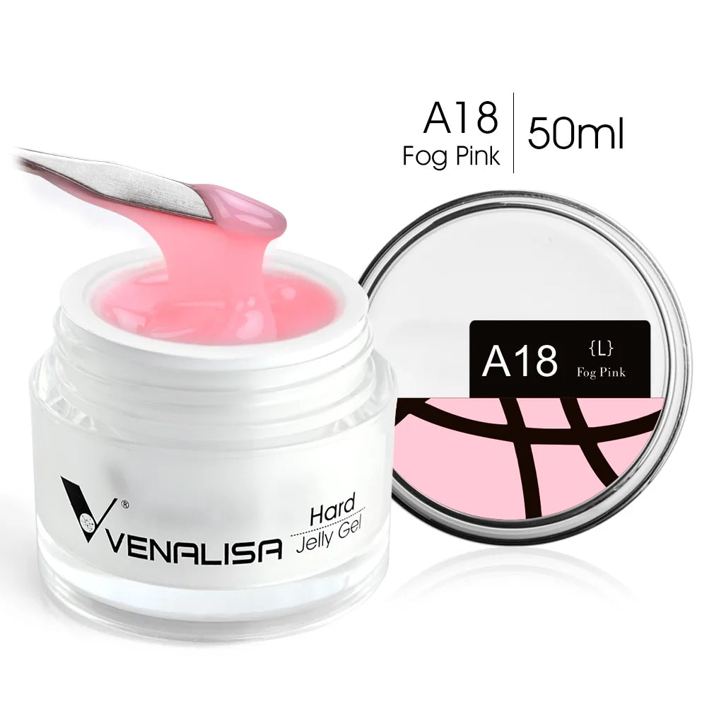 50ml TPO Free Jelly Nail Extension Gel Nail Builder French Nail Gum Venalisa Clear Natural Color Soak Off UV Construction Gel