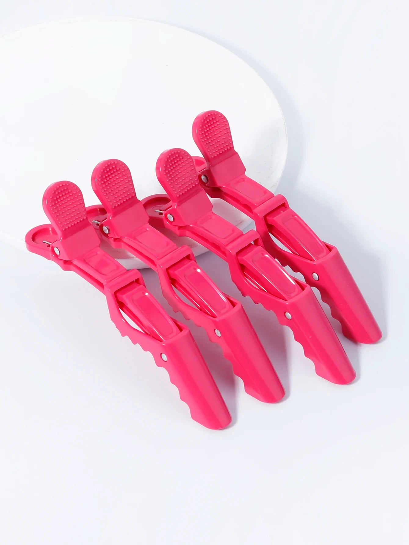 4pcs/set Crocodile Clips Non Slip Hairdressing Styling Sectioning Clips Salon Barber Supplies For Hair Accessories