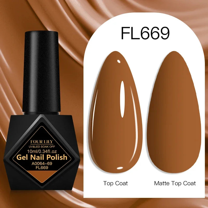 10ml Gel Nail Polish 162 Colors Nail Supplies Vernis Semi Permanent Nail Art Manicure Soak Off LED UV Gel Nail Varnishes Summer