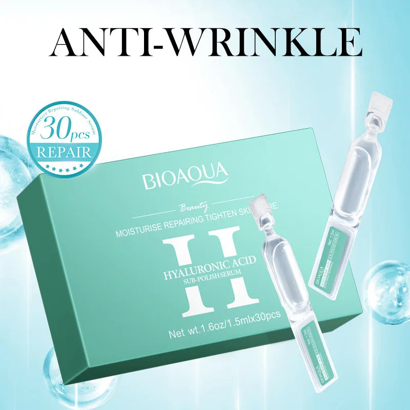 30pcs/box BIOAQUA Retinol Vitamin C Hyaluronic Acid Serum for Face Moisturizing Firming Hydrating Facial Essence Face Skin Care