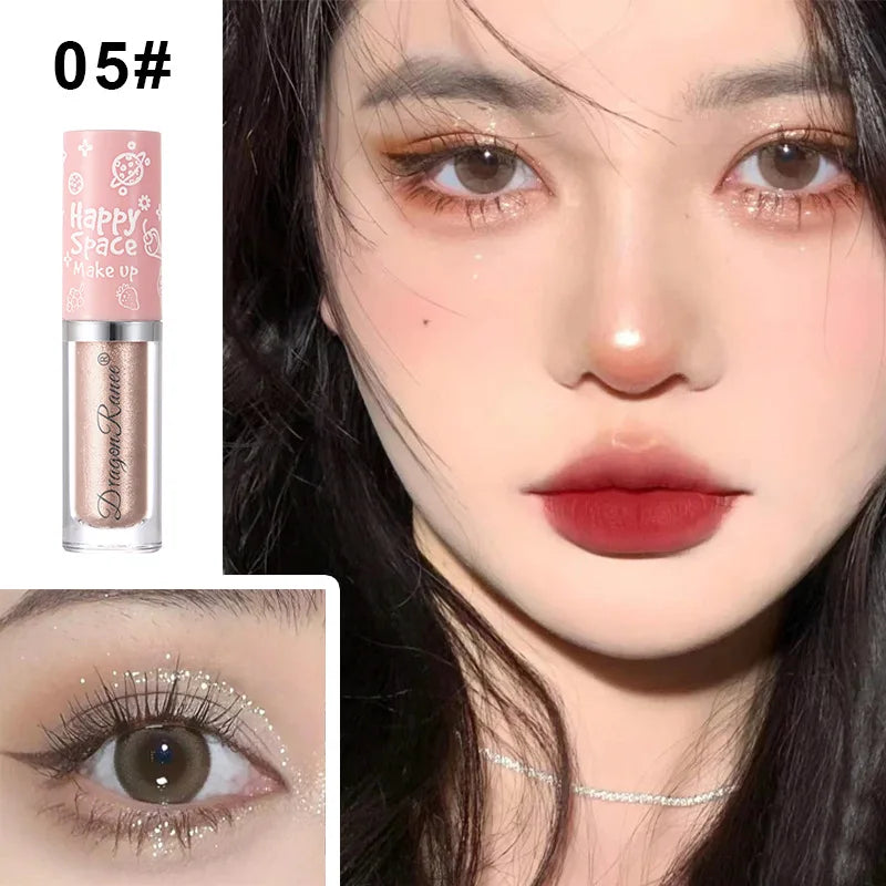 Pearlescent Glitter Liquid Eyeshadow Long Lasting Makeup Shiny Eye Shadow Eyeliner Silkworm Pen Brighten Cosmetics Highlighter