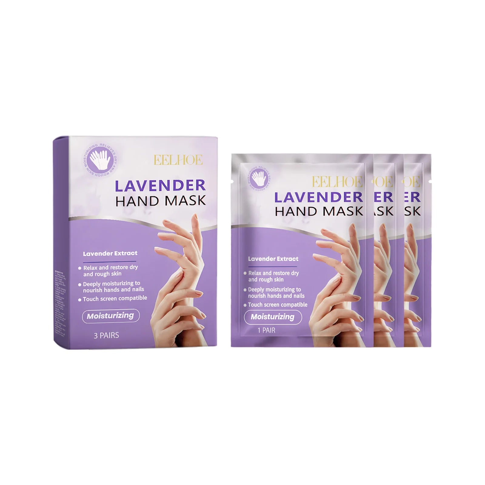 Hydrating Niacinamide Hand Mask - Deep Moisturizer for Dry Rough Hands, Long-Lasting Brightening & Smoothing Hand Care