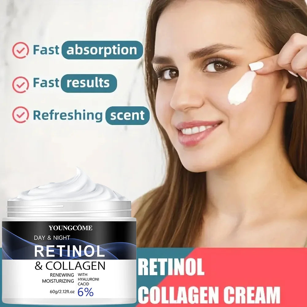 YOUNGCOME Retinol Face Cream Anti-wrinkle  Moisturizing Brightening Hydrating Smooth Wrinkles Firming Facial Face Skin Care