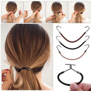 1/5/10pcs New Elastic Clips Bows Hair Accessories Girls Bands Gum With Hook Ponytail Holder Bungee Hair Thick Hair Headwear/