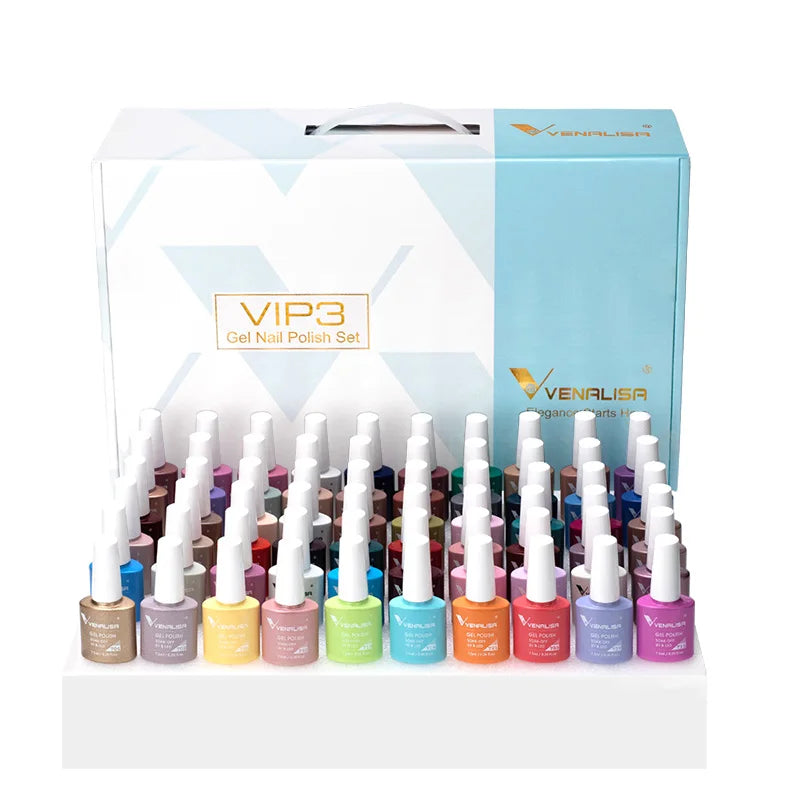VENALISA VIP4 Kit Nail Gel Polish TPO FREE Full Coverage 36/60 Color Gel Pigment Professional Nail Art Long-lasting Gel Varnish