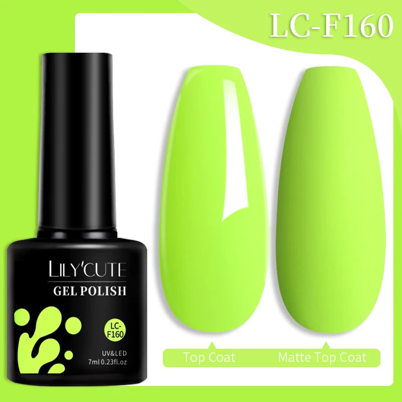LILYCUTE 7ML Jelly Amber Gel Nail Polish Brown Crystal Translucent Dull Color Nail Art Gel Semi Permanent UV Gel Polish Varnish