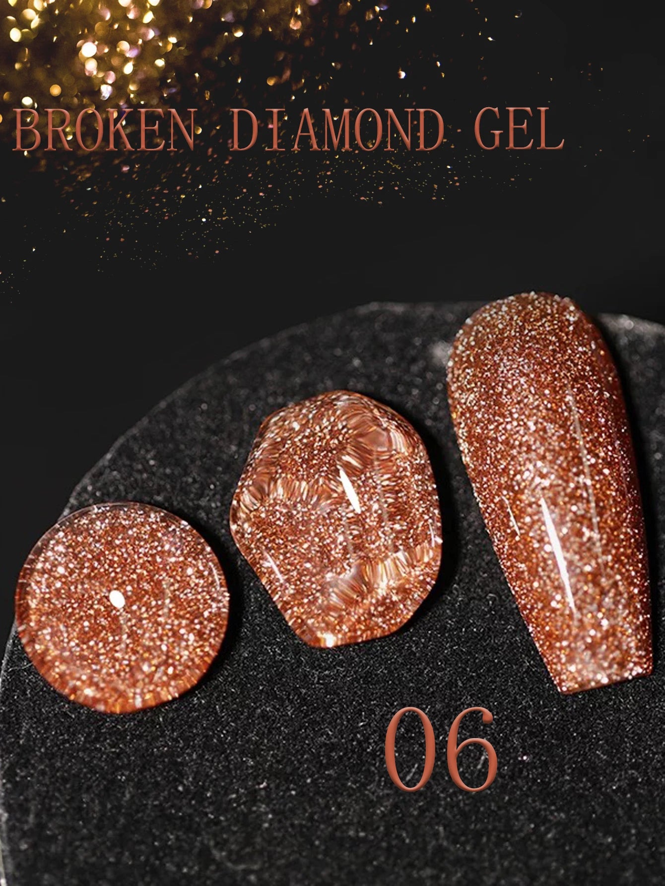 MIANEL 12ML Rock Sugar Crushed Diamond Gel Nail Polish Pink Glitter Nail Polish Top Selling Pink Nails Summer Nails 1-12pcs