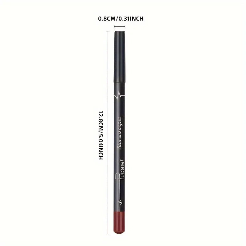 Ultra-Long Lasting Matte Lip Liner Pen, Smudge-Proof & Clump-Free, Full Lip Makeup Effect, Waterproof Lip Pencil