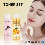 250ml Vitamin C Facial Toner  Kojic Acid Brightening Skin Tone Body Toner with Hydrating and Moisturizing Anti-Wrinkle