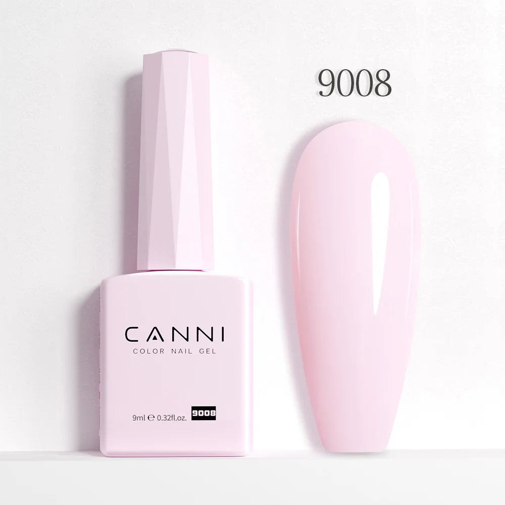 Canni Nail Gel Polish Jelly Nude Color HEMA FREE TPO FREE 9ml Transparent Semi Permanent Natural Nude French Nail Gel Lacquer