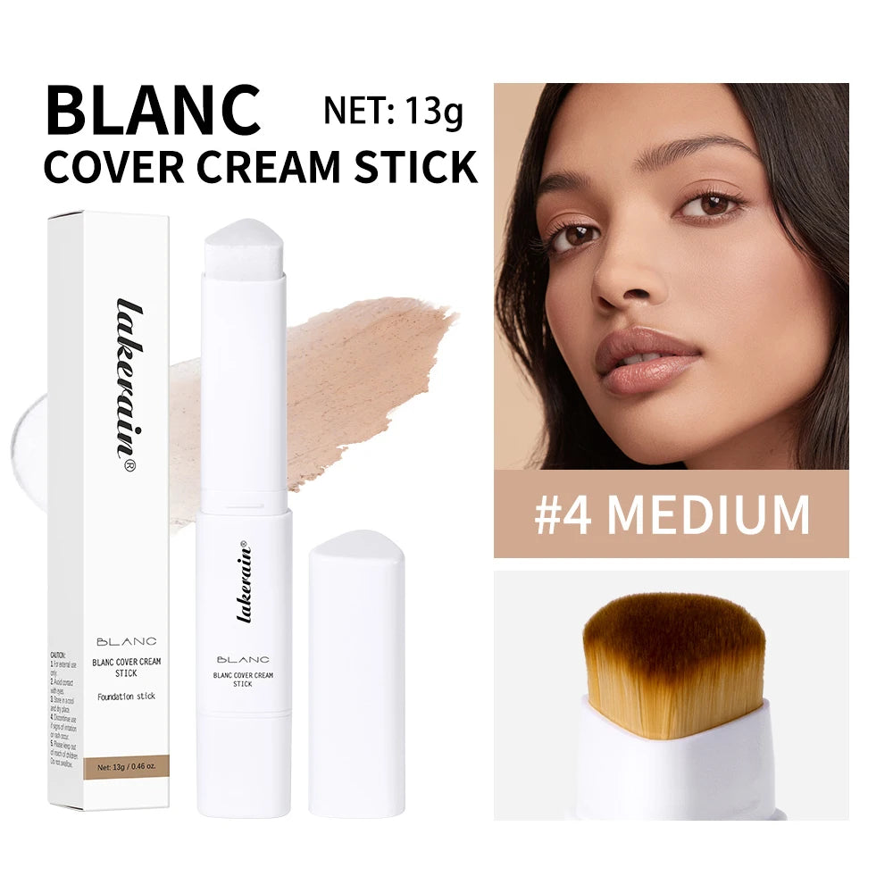 2-in-1 Color-Changing Foundation Stick Liquid Lightweight Moisturizing Brightening Foundation Color Changing For All Skin Types
