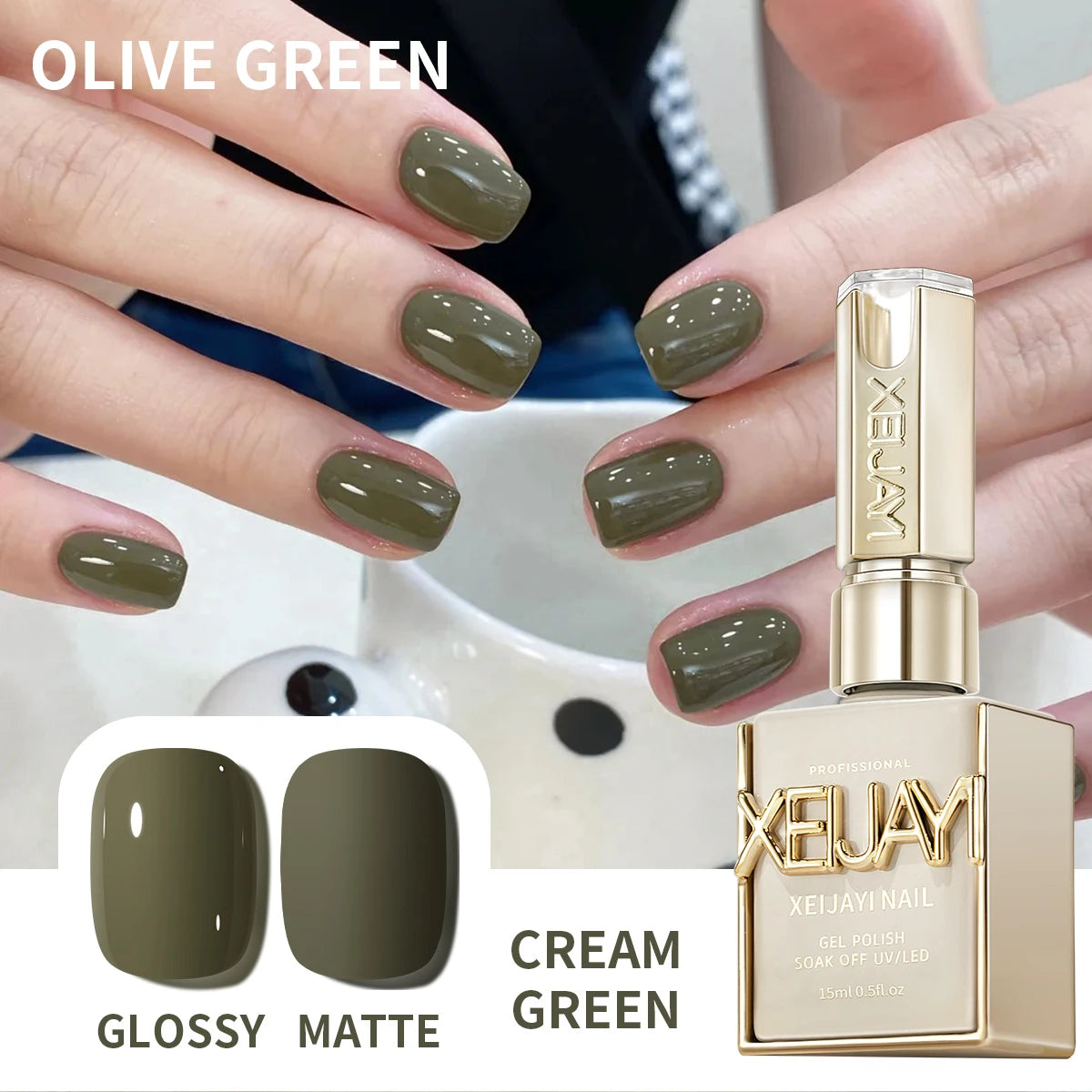 1pc 15ml Pale Yellow Gel Nail Polish Starter Pure Soak Off No Wipe Nail Gel Polish Suitable For All Seasons
