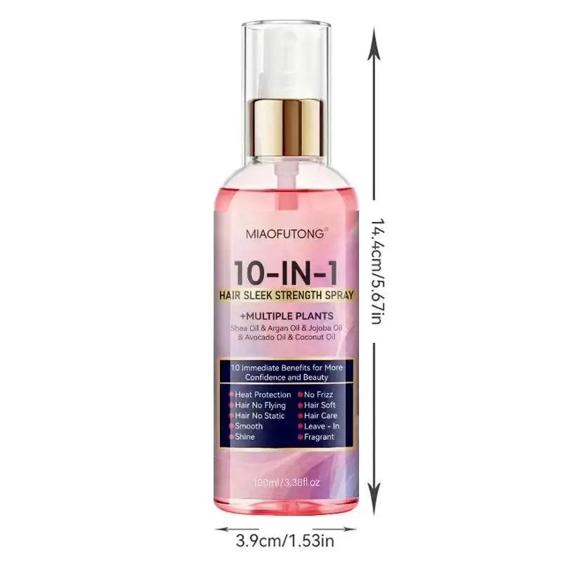 Instant soft 10 in 1 hair care spray - wash free hair retention conditioner, fast, soft and moisturizing, heat damage prevention