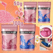 Viilife 50/100g Wax Beans Hot Film Hard Wax Depilatory Hard Hair Removal Bean Waxing Bikini Face Legs Body Hair Removal Unisex