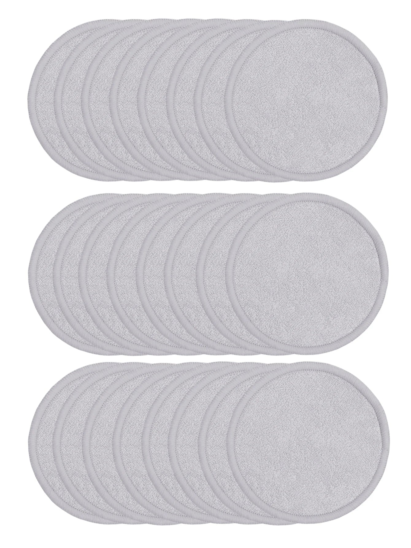 Bamboo Fiber Makeup Remover Pads Are Packed in 6/12/24 Pieces They Are Made from a Mixture of Fibers Extracted from Natural Bamboo.