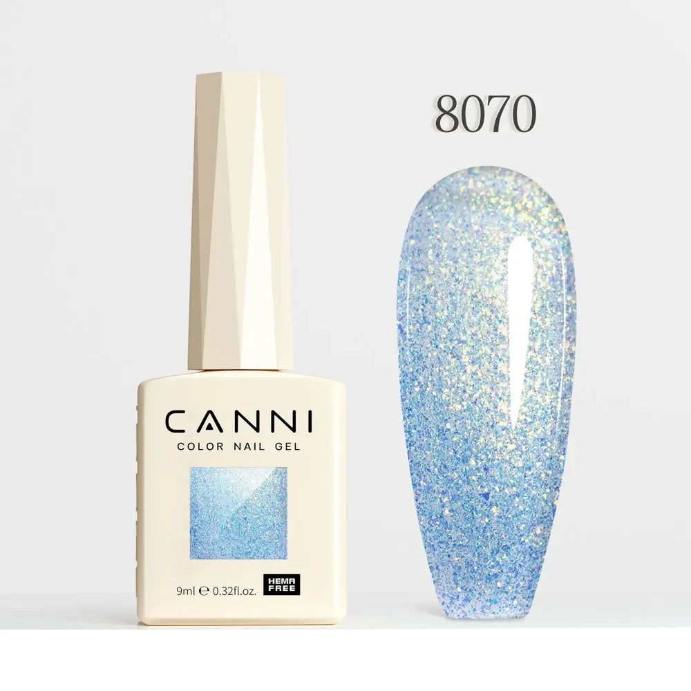 CANNI HEMA TPO FREE Gel Nail Polish Galaxy Cat Eye Gel Magnet Glitter Diamond Sparkle Gorgeous Color Soak Off UV LED Gel Lacquer