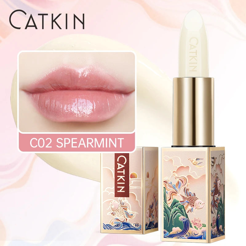 CATKIN Lipstick Colored Lip Balm Moisturizing Long Lasting Anti-Cracking  Repair Nourishing Hydrating  Lips Skin Care