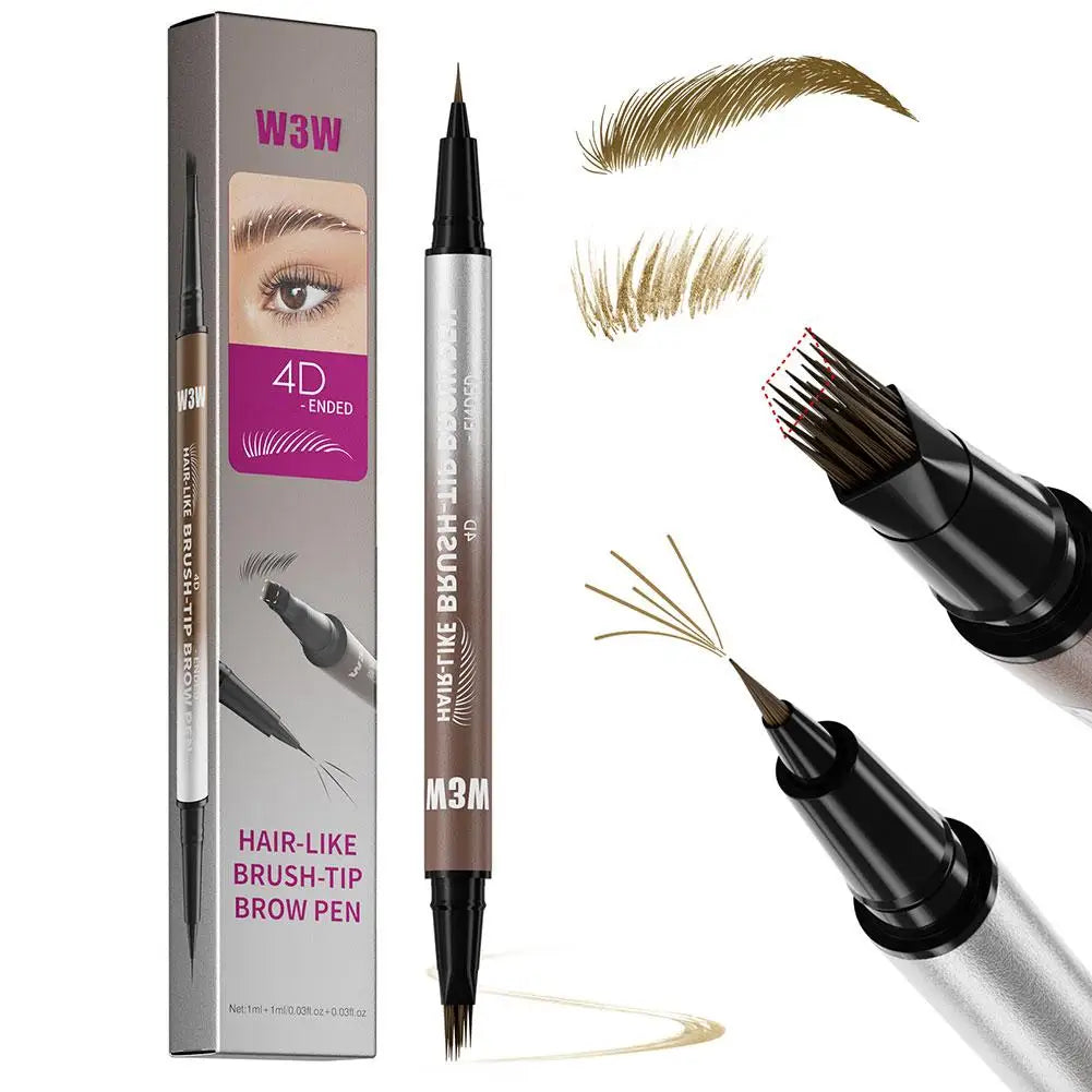 NEW Hair-Like Eyebrow Pencil 4D Micro-Sculpting Dual-Ended Eyebrow Pencil and Eyeliner Long-lasting Liquid Eyebrow Pen Like Real