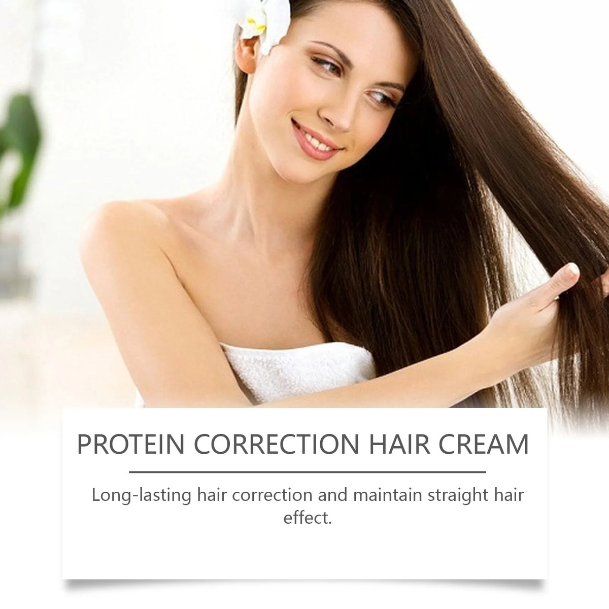 Protein Straightening Cream Deep Repair Conditioner Smoothing Nourishing Improving Frizz Hair Creating Silky Smooth Hair Cream