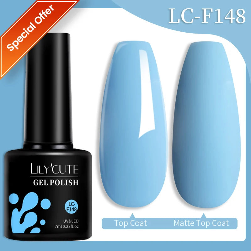 LILYCUTE 7ML Auroras Glitter Thermal Gel Nail Polish Temperature Color Changing Semi Permanent Soak Off Nail Art UV Gel Varnish