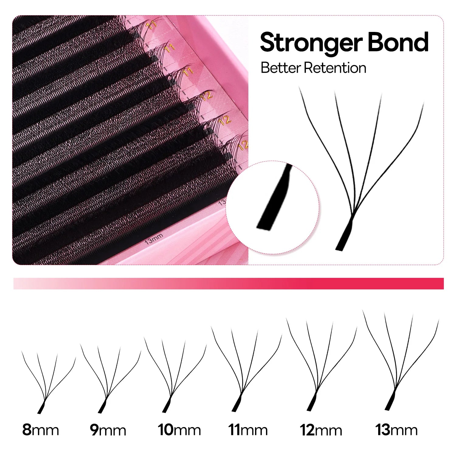 ARISON 5DW Magnetic Box False Eyelashes Matte Black Eyelashes Extension Supplies High Quality Professional Makeup Toos