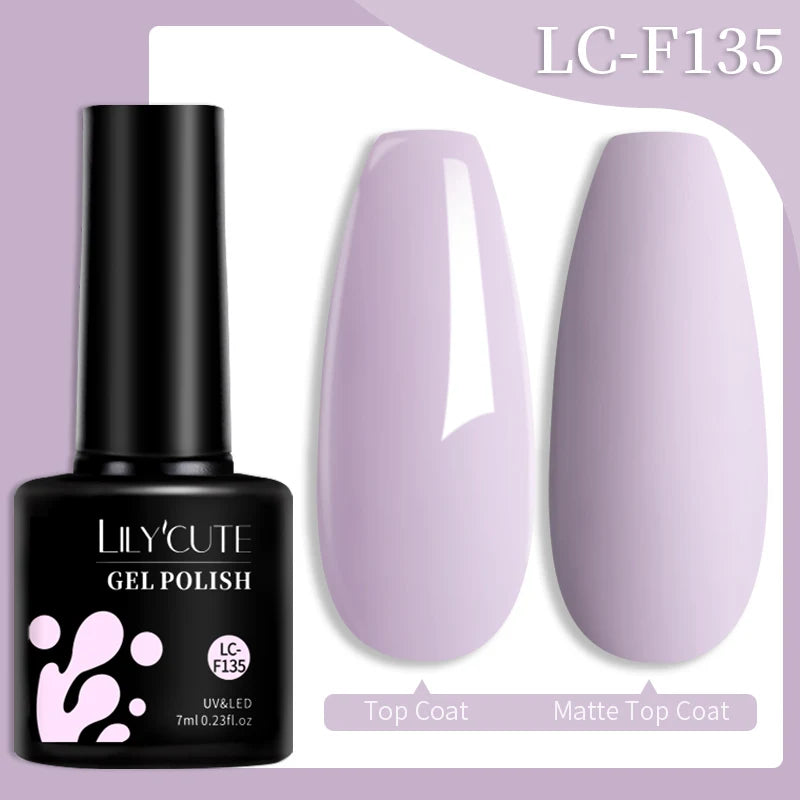 LILYCUTE 7ml Champagne Rose Gold Glitter Gel Nail Polish Colorful Sparking Long Lasting Manicure Soak Off Nails Art Gel Varnish