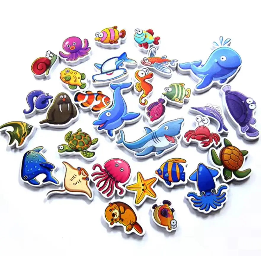 Baby Toy Animal Bath Toys for Kids Soft EVA Paste Bathroom Toys Animal Cognitive Floating Water Toys for Boys Girls 2 to 4 Years