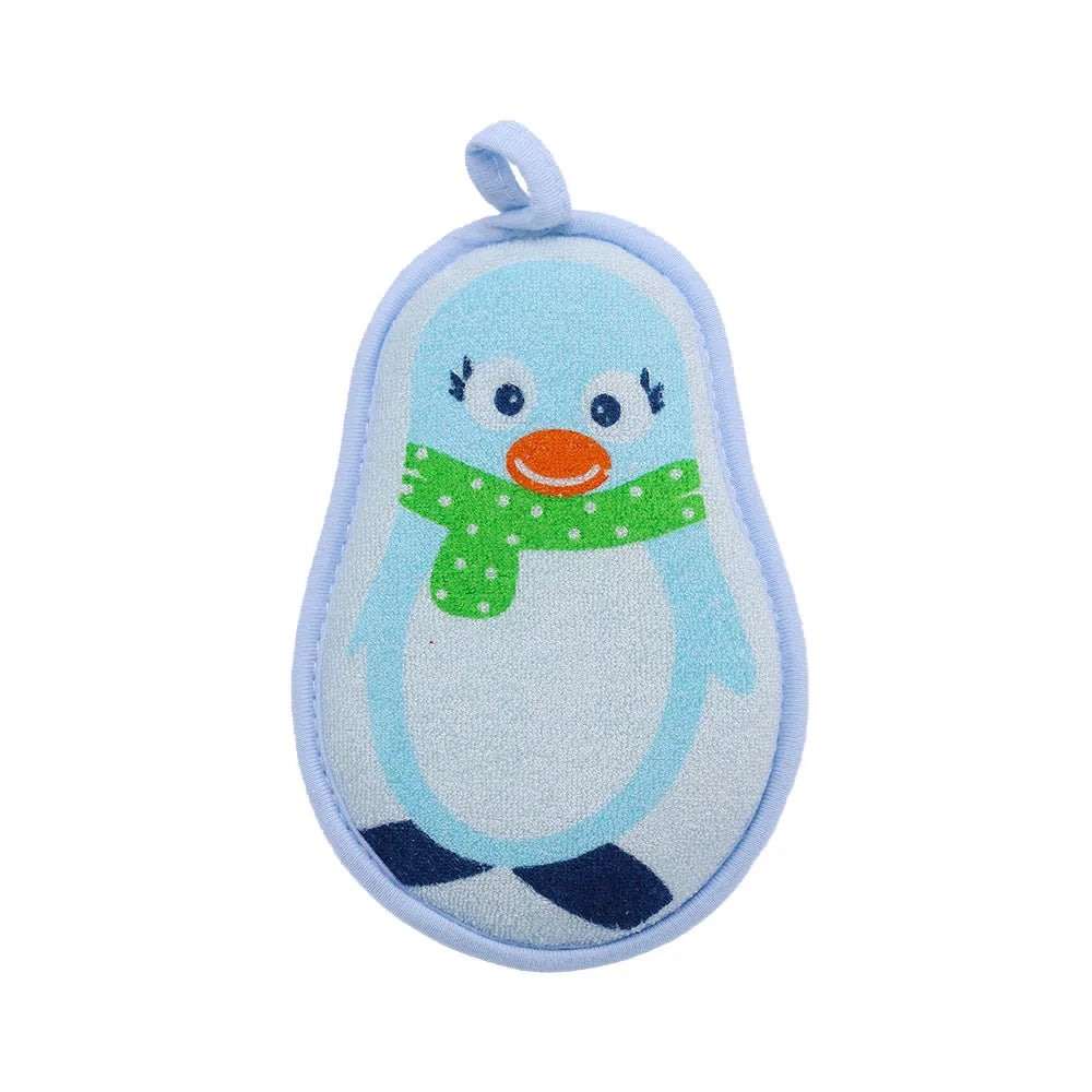 1 Piece Cartoon Animals Towel Fabric Baby Accessories Bath Brushes Soft Newborn Soft Cartoon Bear Children Infant Spong Enfant