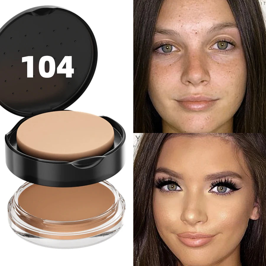 9-Color High Coverage 1pc Foundation Concealer Cover Anti Dark Circle Freckle Long Lasting Waterproof BB Cream Face Makeup Base