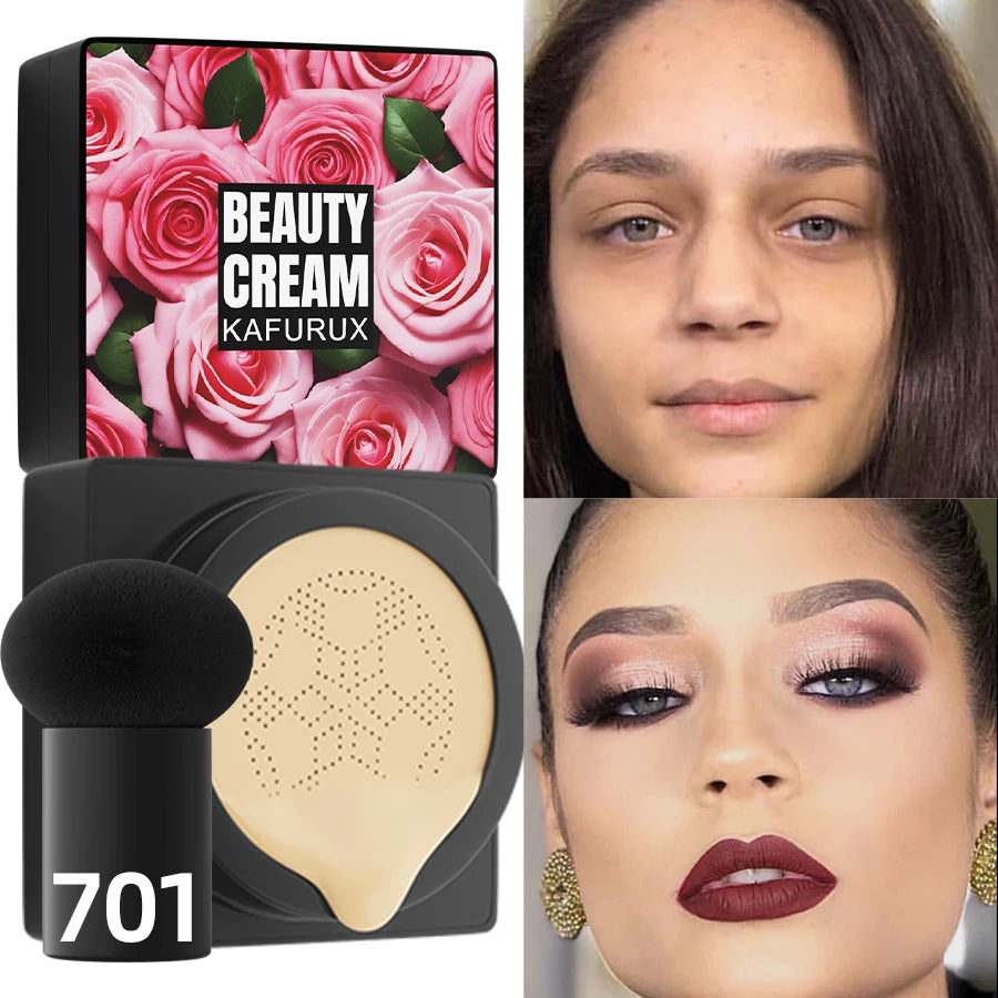 5 Colors Magic Foundation Mushroom Head Air Cushion 1PC CC Cream Concealer Moisturizing Waterproof Foundation Base Makeup Gifts