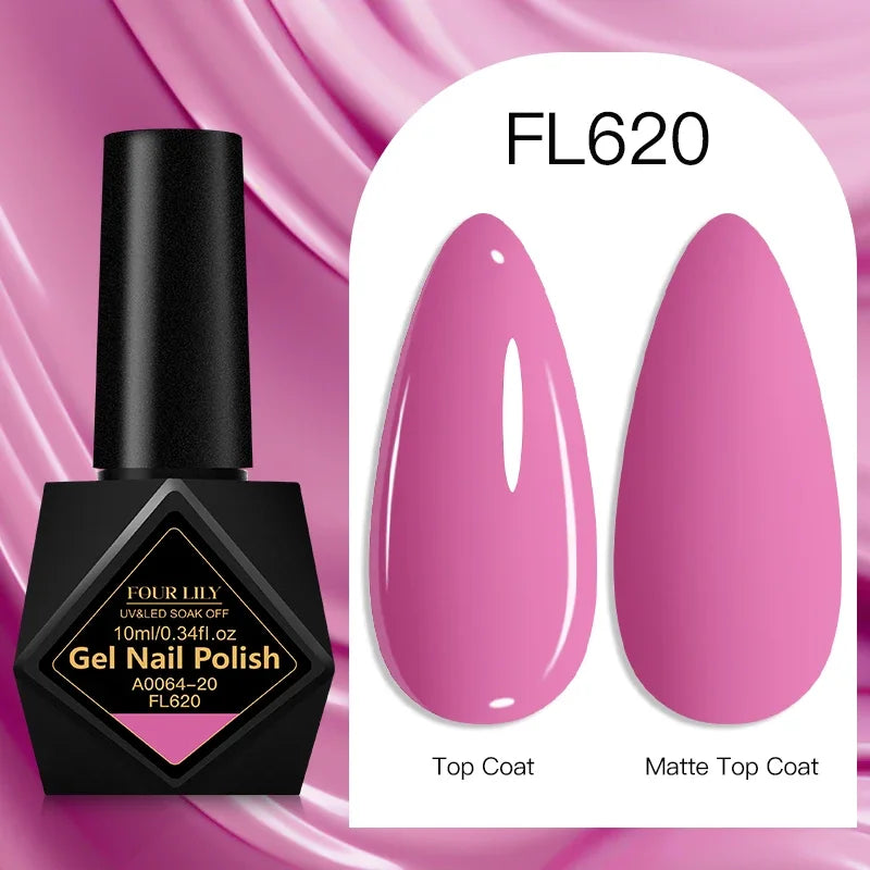 10ml Gel Nail Polish 162 Colors Nail Supplies Vernis Semi Permanent Nail Art Manicure Soak Off LED UV Gel Nail Varnishes Summer