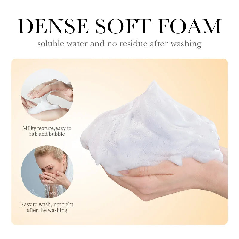 SADOER Collagen Facial Cleanser Moisturizing Anti-aging Anti Wrinkles Face Cleansing Face Wash Foam Cleanser Skin Care Products