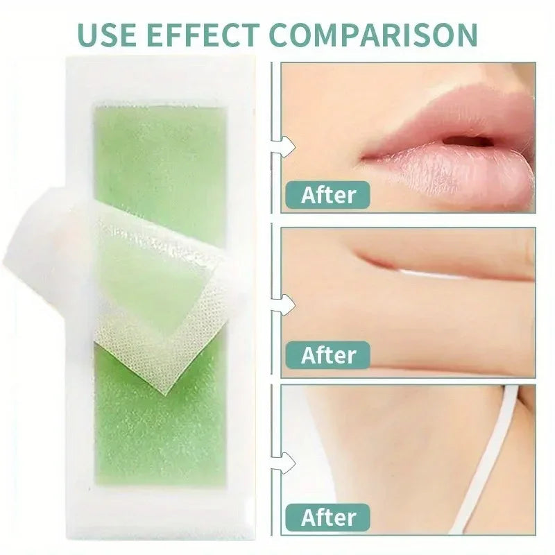 10/20/30/50 Pcs Depilatory Wax Strips For Hair Removal Wax Paper Cold Wax Strips Paper For Face Neck Arm Leg Body Beauty Tools