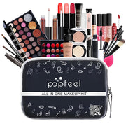 Christmas Makeup Gift Box Foundation Eyeshadow Powder Long Lasting Lip Ink 27 Pieces Birthday Gifts Makeup for Women Full Kit