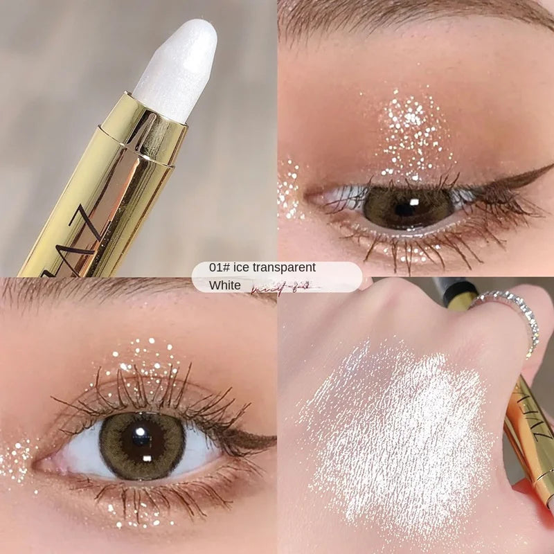 Long-lasting Waterproof Double-Headed Shimmer Eyeshadow Stick/Double-ended Metallic Eyeshadow