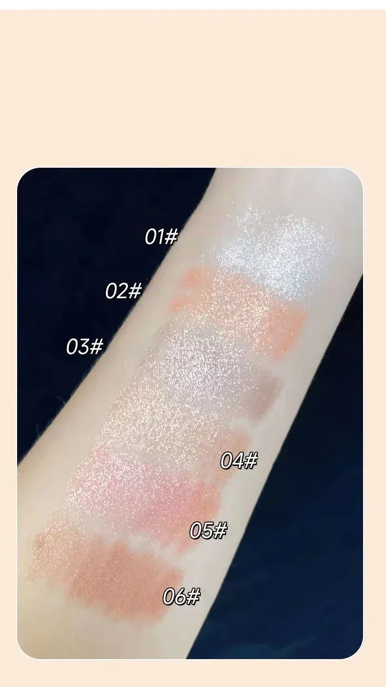 Double-ended Glitter Eye Shadow Stick Waterproof Pearlescent Champagne Gold Eyeshadow Pallete Pen Shimmer Cosmetics Makeup Tool