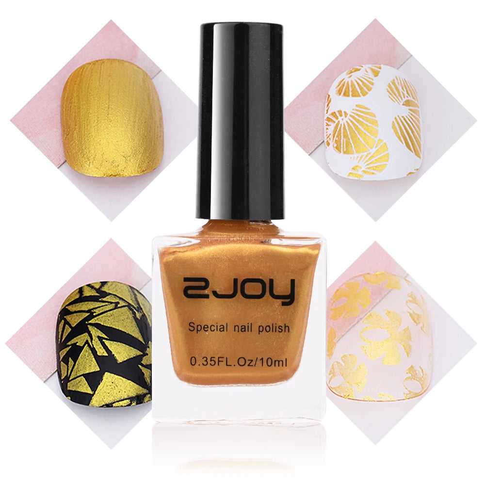 10ML Stamping Nail Polish Colorful Nail Printing UV Gel Varnish Soak Off Oil Stamp for Nails Hybrid Fast Dry Nail Polish Lacquer