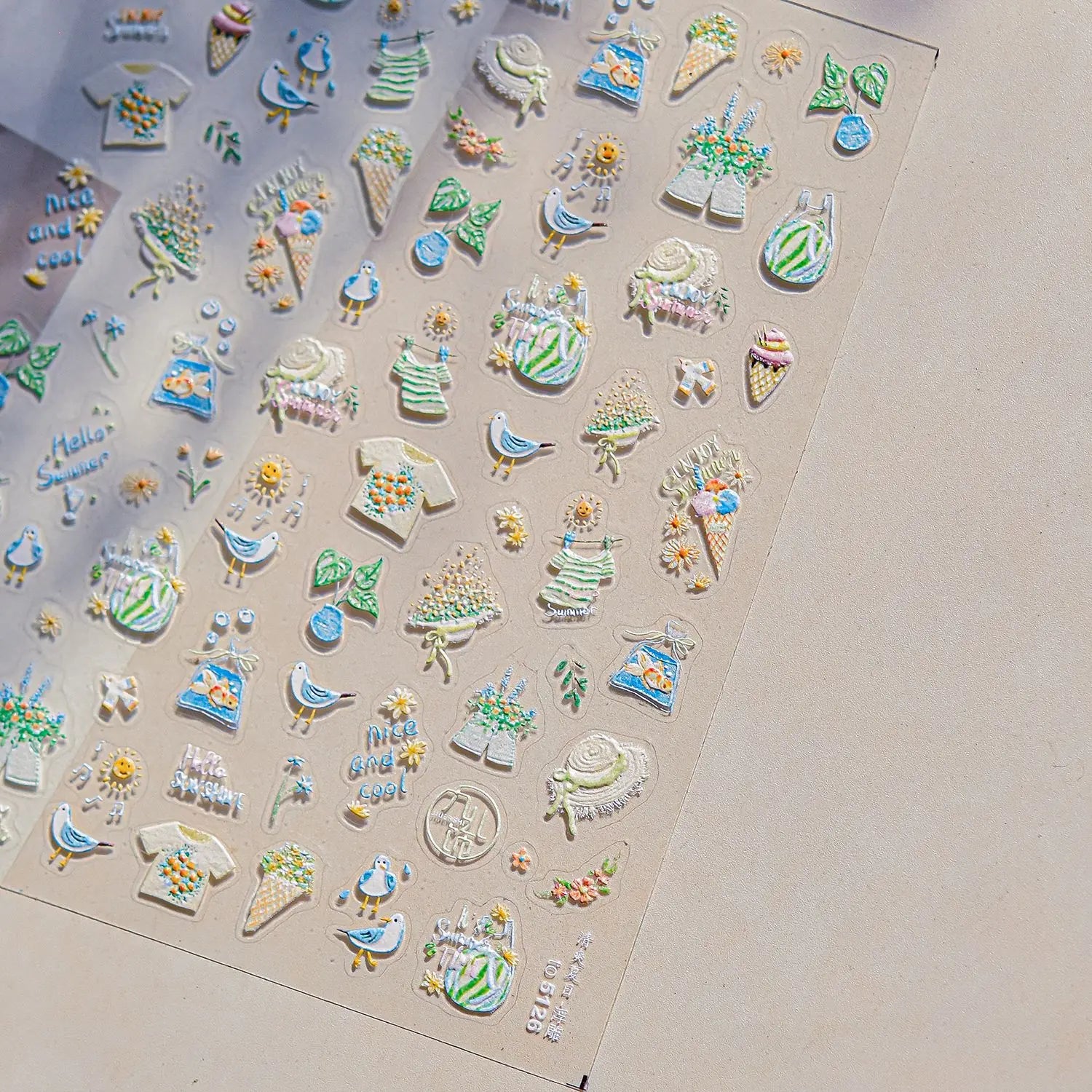 1pcs 5D Japanese Kawaii Nail Art Stickers Cute Rabbit Dog Slider Nail Decorations Decals Self-Adhesive Manicure Accessories DIY
