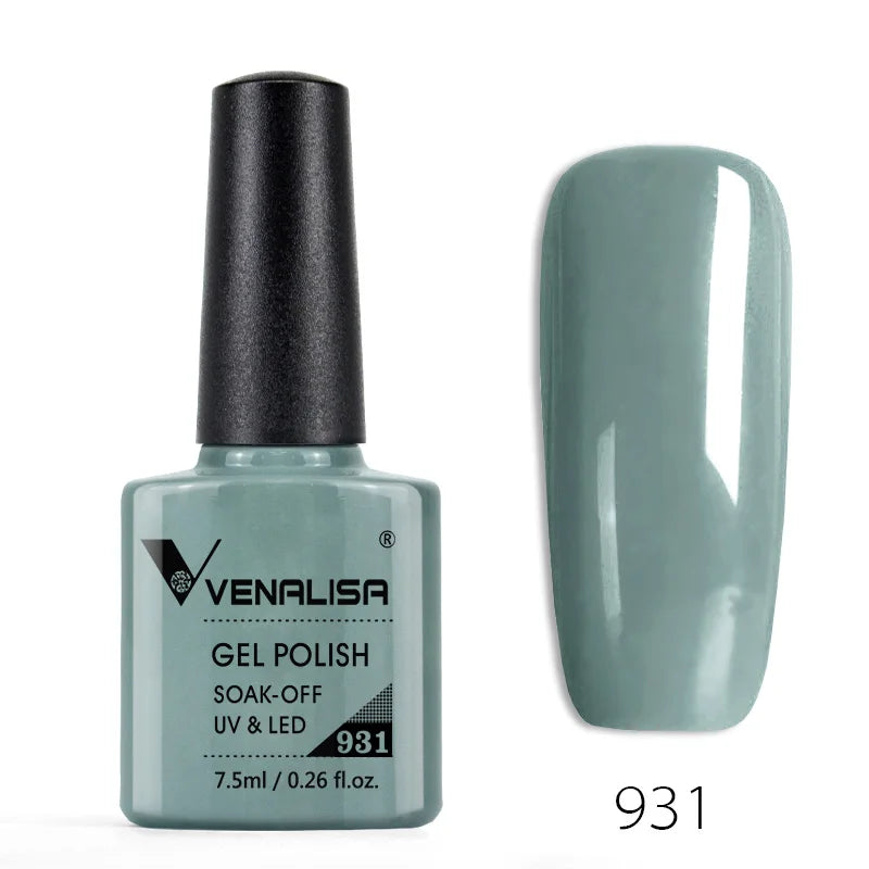 Venalisa 7.5ml Fashion Shiny Soak Off UV Gel Nail Gel Polish Cosmetics Nail Art Manicure Nails Gel Polish Tips Nail Varnish