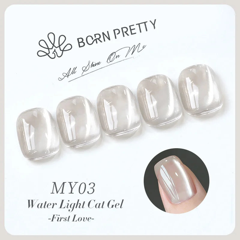 BORN PRETTY 10ml Fruit Green Purple Cat Magnetic Gel Nail Polish 2025 New Whitening Guava Grape Glass Bead Nail Varnish Supplies