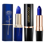 Color Changing Lipstick Waterproof Blue Lipstick That Turn PinkWipe Blue Turns To Pink Moisturizing Lipstick Lip Gloss Lips Care