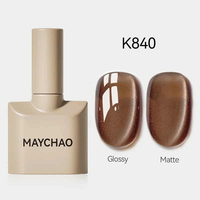 MAYCHAO Glitter Gel Nail Polish 7.3ml Semi-permanent Sequins Shiny Gel Base Top Coat Soak Off UV LED Varnish Nail Art Decoration
