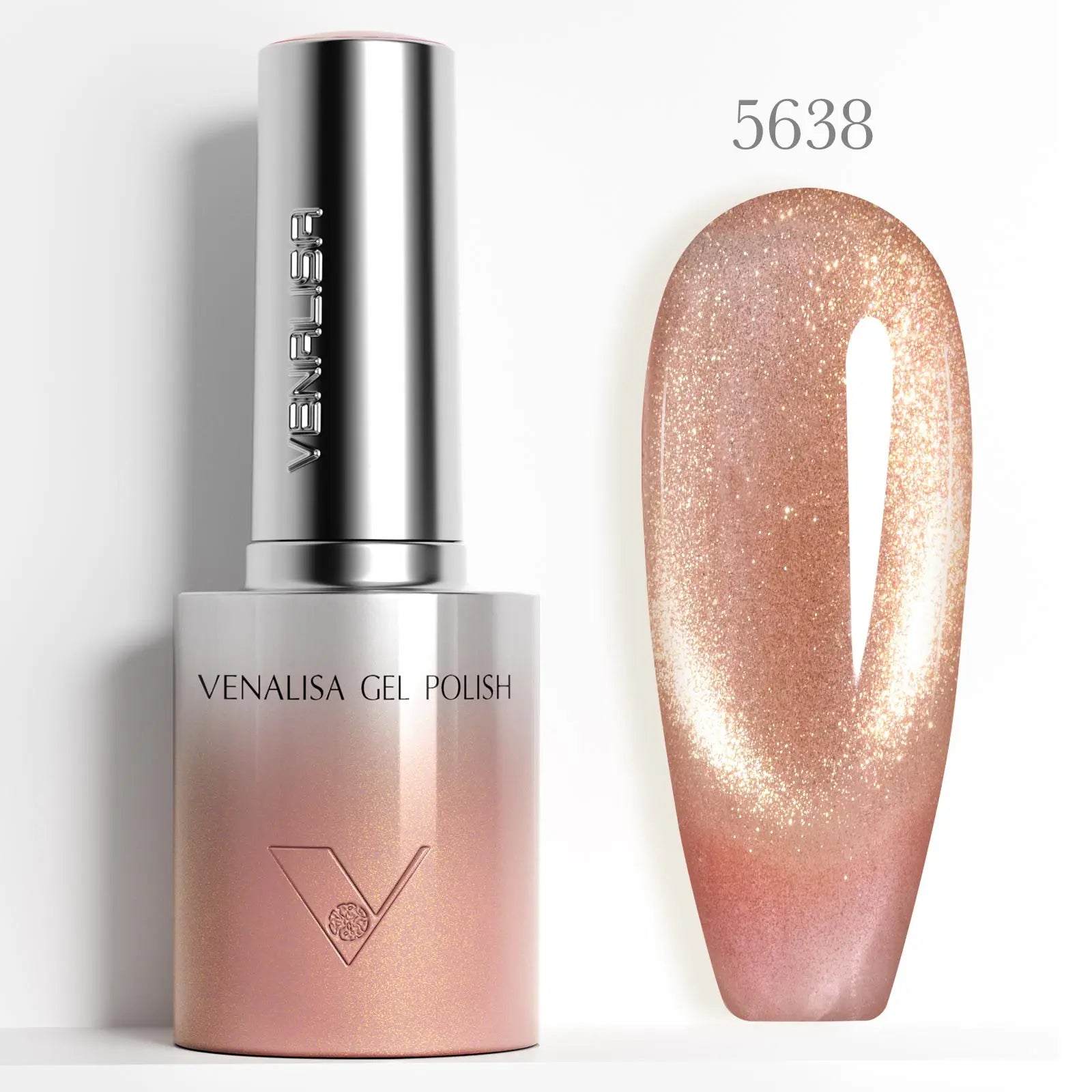 Venalisa 10ml Hema & TPO Free Ultra Cat Eye Effect Nail Gel Polish Soak Off UV LED Long Wear Sparkle Bling Gel Varnish
