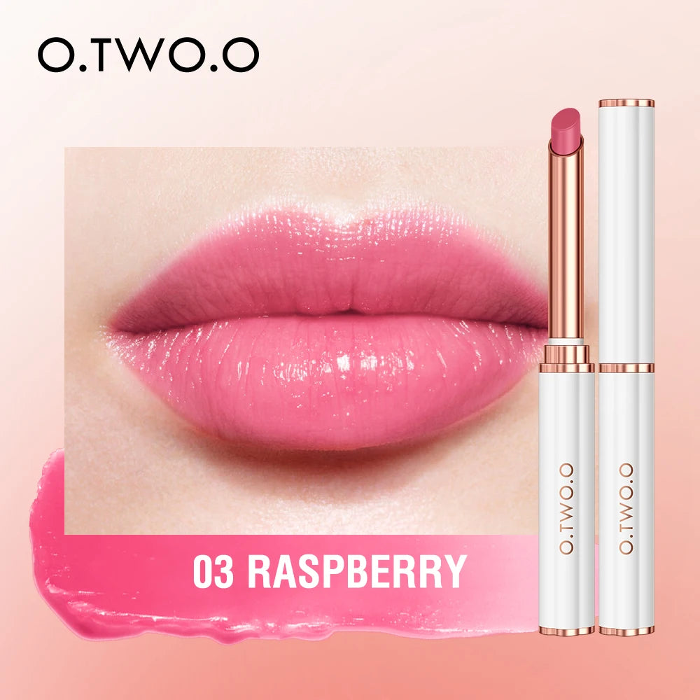 O.TWO.O Moisturizing Lip Balm Color Changing Batom Natural Beeswax Lipstick Nutritious Lip Care For Daily