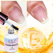AWStorG 15ML Vitamin E Base Coat Nail Strengthener Gel Nail Polish Semi permanent UV Durable Base Varnish Protects Nails