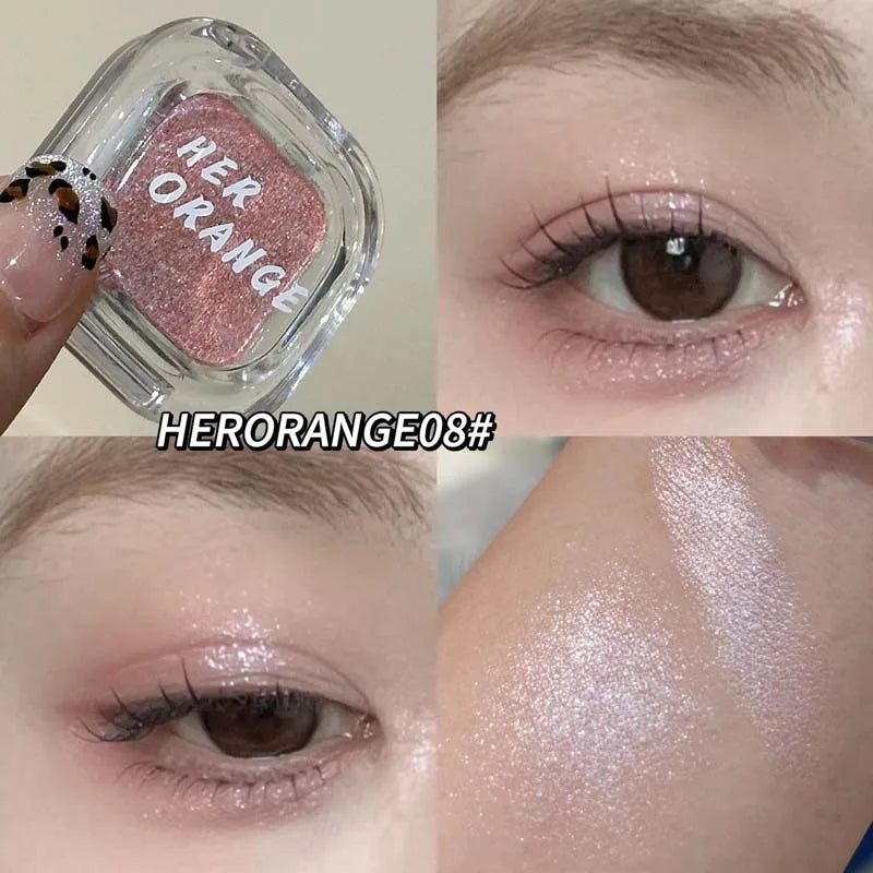 Monochrome Red Brown Aegyo-sal Makeup Eyeshadow Powder Palette Silky Matte Chocolate Contour Lying Silkworm Eyeliner Waterproof