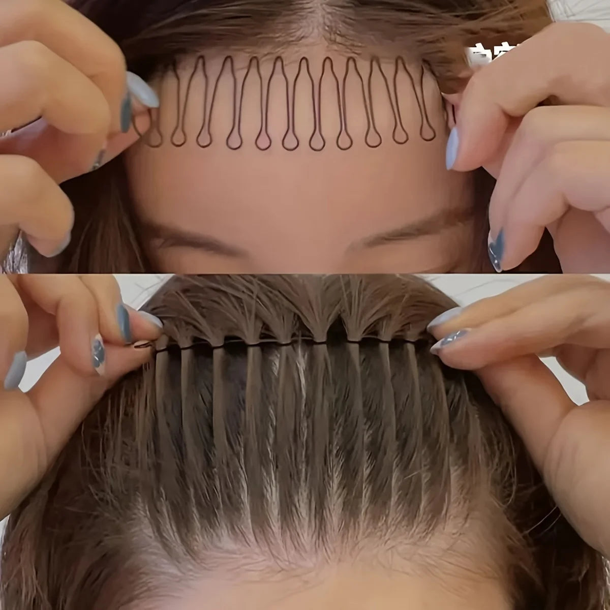 3pcs Multifunctional Hair Comb, Wave Hair Clips for Bangs Hair Holder, Broken Hair, Hair Band Inverted Comb, Hairpin