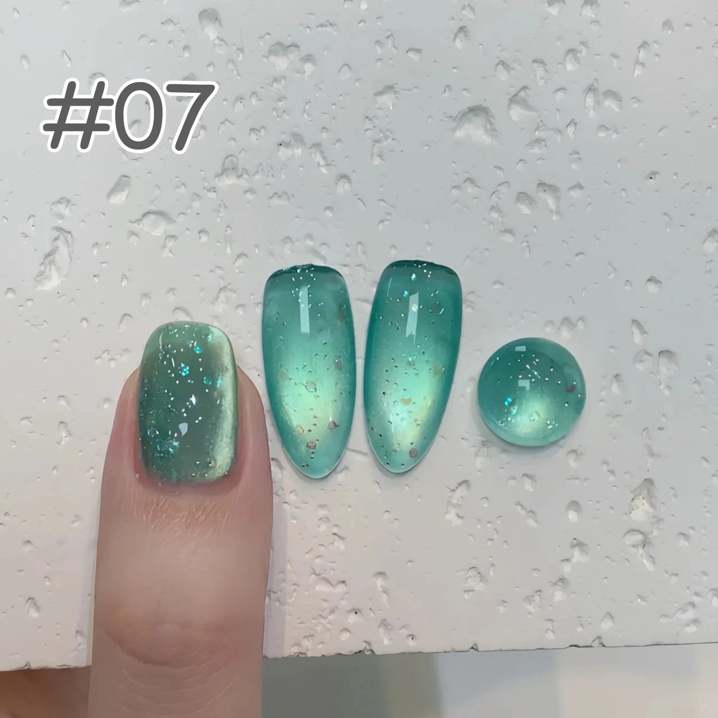 MIANEL 1-6pcs 12ML Summer Night Nail Supplies Shadow Star Sea Series Cat Eye Gel Nail Polish Nail Art Green Nails Blue Nails
